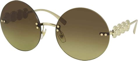 versace 2214 sunglasses|Versace VE 2214 125213 Gold Metal Round Sunglasses Brown .